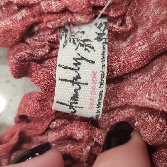 FREE PEOPLE Bali Wild Daisy Slip / Renaissance Red Combo - Picture 9 of 12